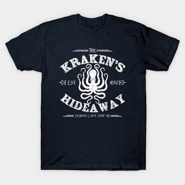 The Kraken's Hideaway, distressed T-Shirt by hauntedjack